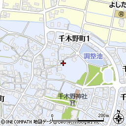 石川県小松市千木野町（ワ）周辺の地図