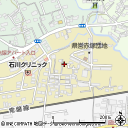 茨城県水戸市東赤塚257-2周辺の地図