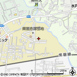 茨城県水戸市東赤塚4349-3周辺の地図