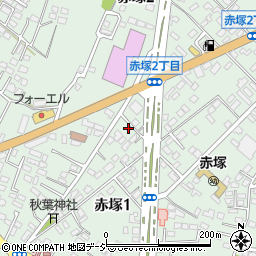 茨城県水戸市赤塚周辺の地図