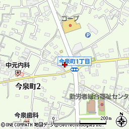 ファミリーマートベツイ栃木今泉店周辺の地図