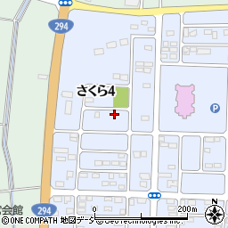 栃木県真岡市さくら4丁目周辺の地図