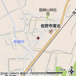 栃木県佐野市多田町3031周辺の地図