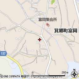 群馬県高崎市箕郷町富岡1704周辺の地図