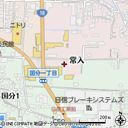 長野県上田市常入周辺の地図