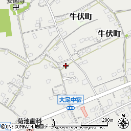 茨城県水戸市大足町周辺の地図