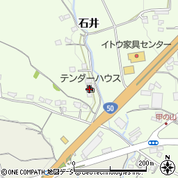 株式会社テンダーハウス　笠間店周辺の地図