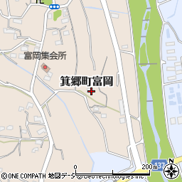 群馬県高崎市箕郷町富岡126周辺の地図