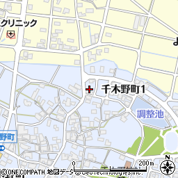 石川県小松市千木野町カ周辺の地図