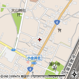 栃木県下野市小金井2881周辺の地図