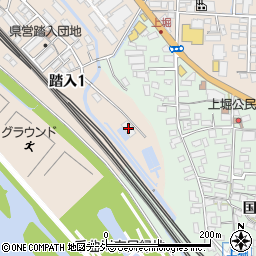 上田市泉町水源地周辺の地図
