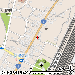 栃木県下野市小金井2916周辺の地図