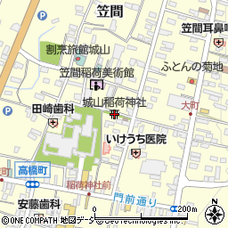 城山稲荷神社周辺の地図