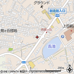 ツクイ上田原周辺の地図