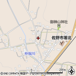 栃木県佐野市多田町3016周辺の地図