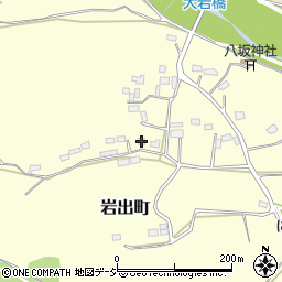 栃木県栃木市岩出町384周辺の地図