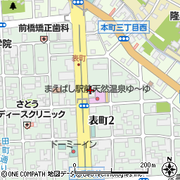 ＮＯＶＡ前橋駅前校周辺の地図