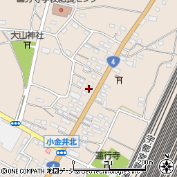 栃木県下野市小金井2886周辺の地図