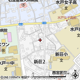 長澤邸_新荘2丁目アキッパ駐車場周辺の地図