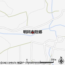 長野県安曇野市明科南陸郷周辺の地図