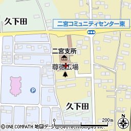 真岡市公民館　二宮分館周辺の地図