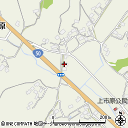 茨城県笠間市上市原2083周辺の地図