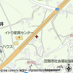 茨城県笠間市石井1556周辺の地図