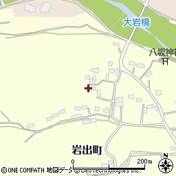 栃木県栃木市岩出町390周辺の地図