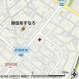ミニストップひたちなか武田店周辺の地図