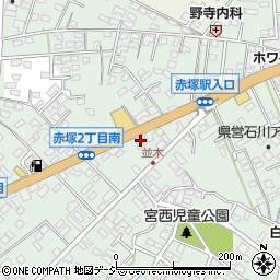 カーセブン水戸赤塚店周辺の地図