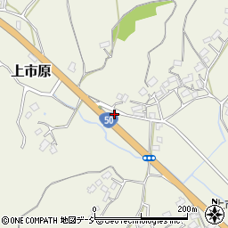 茨城県笠間市上市原2117周辺の地図