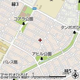 栃木県下野市緑4丁目周辺の地図
