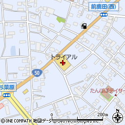 スーパーセンタートライアル笠懸店周辺の地図