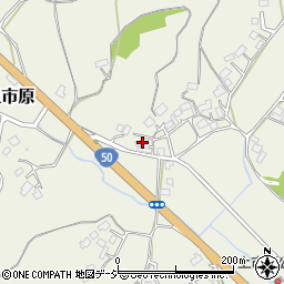 茨城県笠間市上市原646周辺の地図