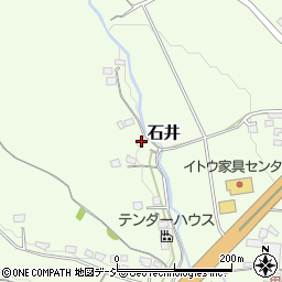 茨城県笠間市石井118周辺の地図