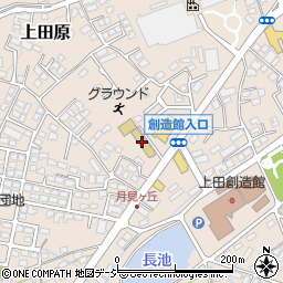 信学会上田南幼稚園周辺の地図
