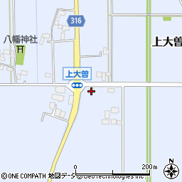 栃木県真岡市上大曽1608周辺の地図