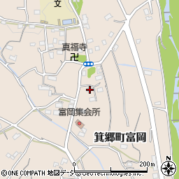 群馬県高崎市箕郷町富岡82周辺の地図