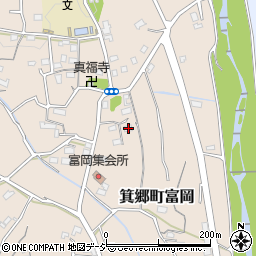 群馬県高崎市箕郷町富岡104周辺の地図