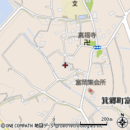 群馬県高崎市箕郷町富岡47周辺の地図