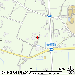 栃木県栃木市大宮町1308周辺の地図