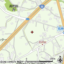 茨城県笠間市石井周辺の地図