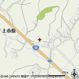 茨城県笠間市上市原644周辺の地図