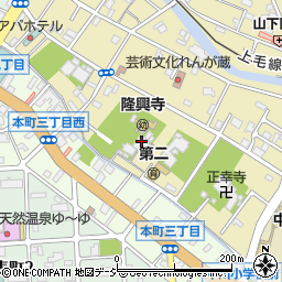 隆興寺周辺の地図