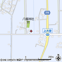 栃木県真岡市上大曽354周辺の地図