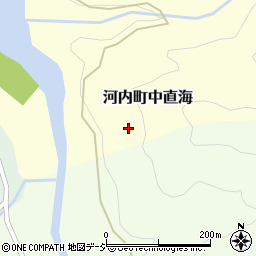 石川県白山市河内町中直海周辺の地図
