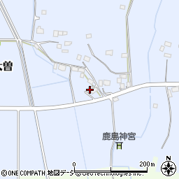 栃木県真岡市上大曽72周辺の地図