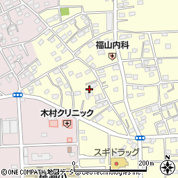 群馬県前橋市東片貝町166周辺の地図