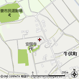 水戸市内原中央公民館中妻分館周辺の地図