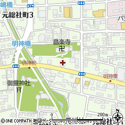 ぷるぷるホルモン 元総社本店周辺の地図